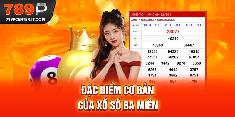 Đặc điểm cơ bản của xổ số ba miền